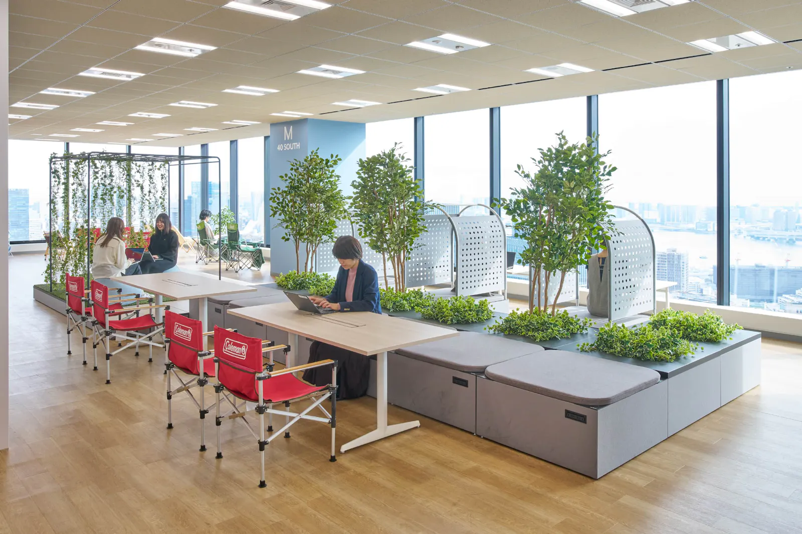 Planting in the work area