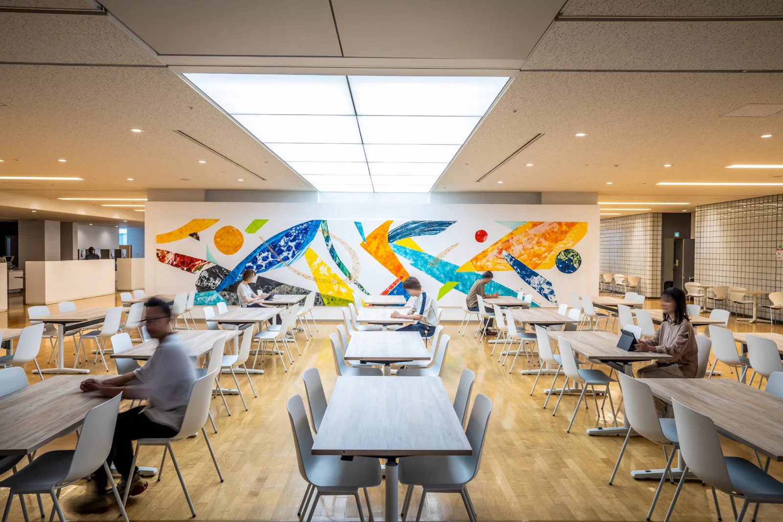 A mural in the north wing