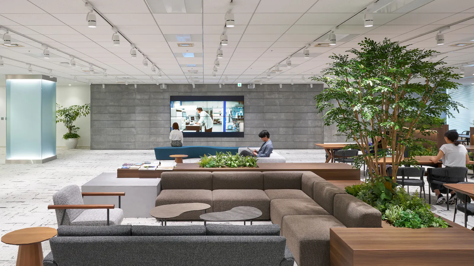 The waiting area
