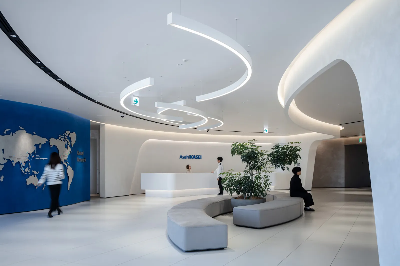 The reception lobby