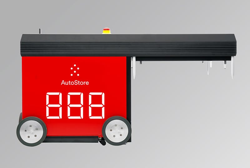 レンタル対象である「AutoStore」のロボット