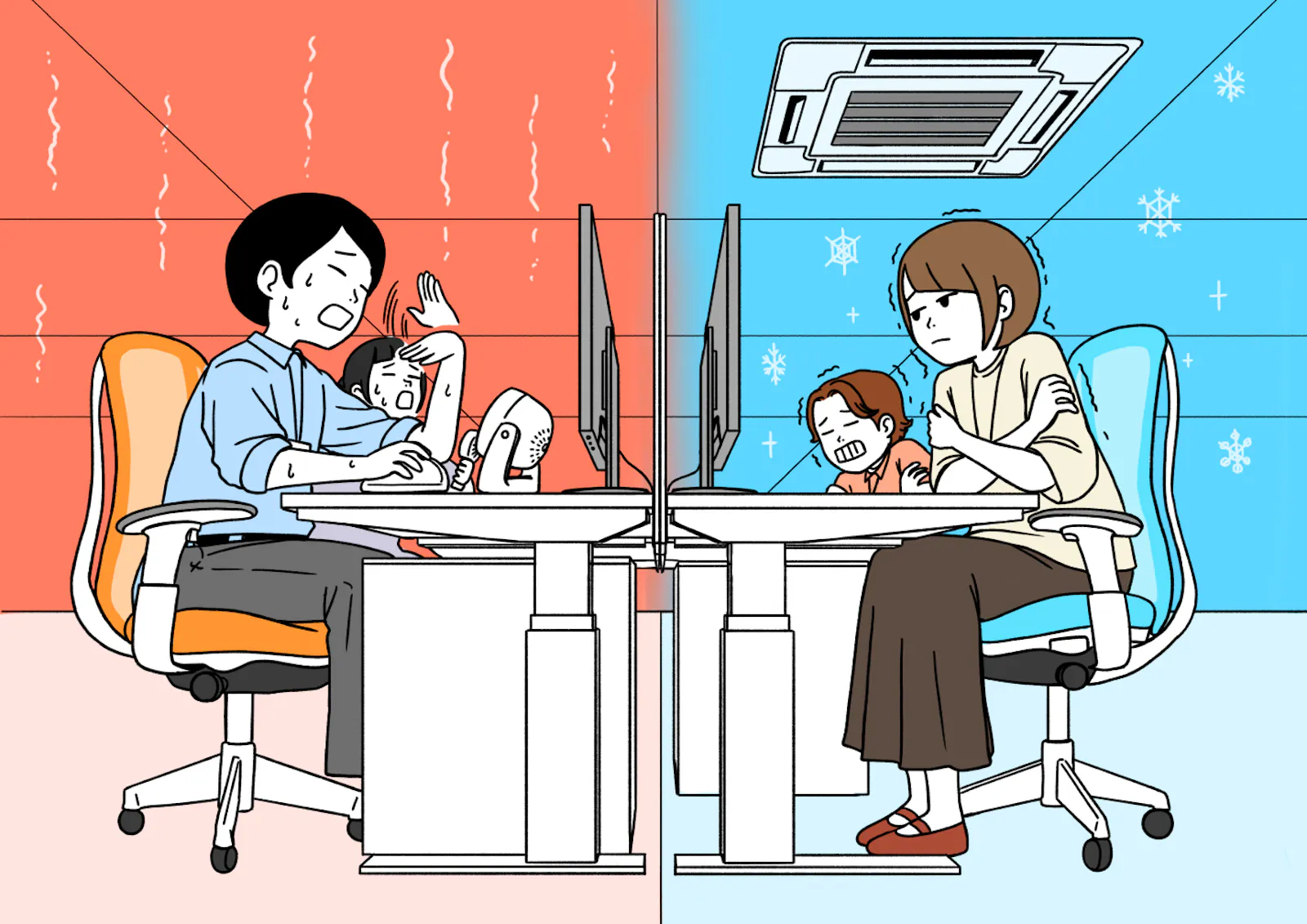 オフィス 暑い